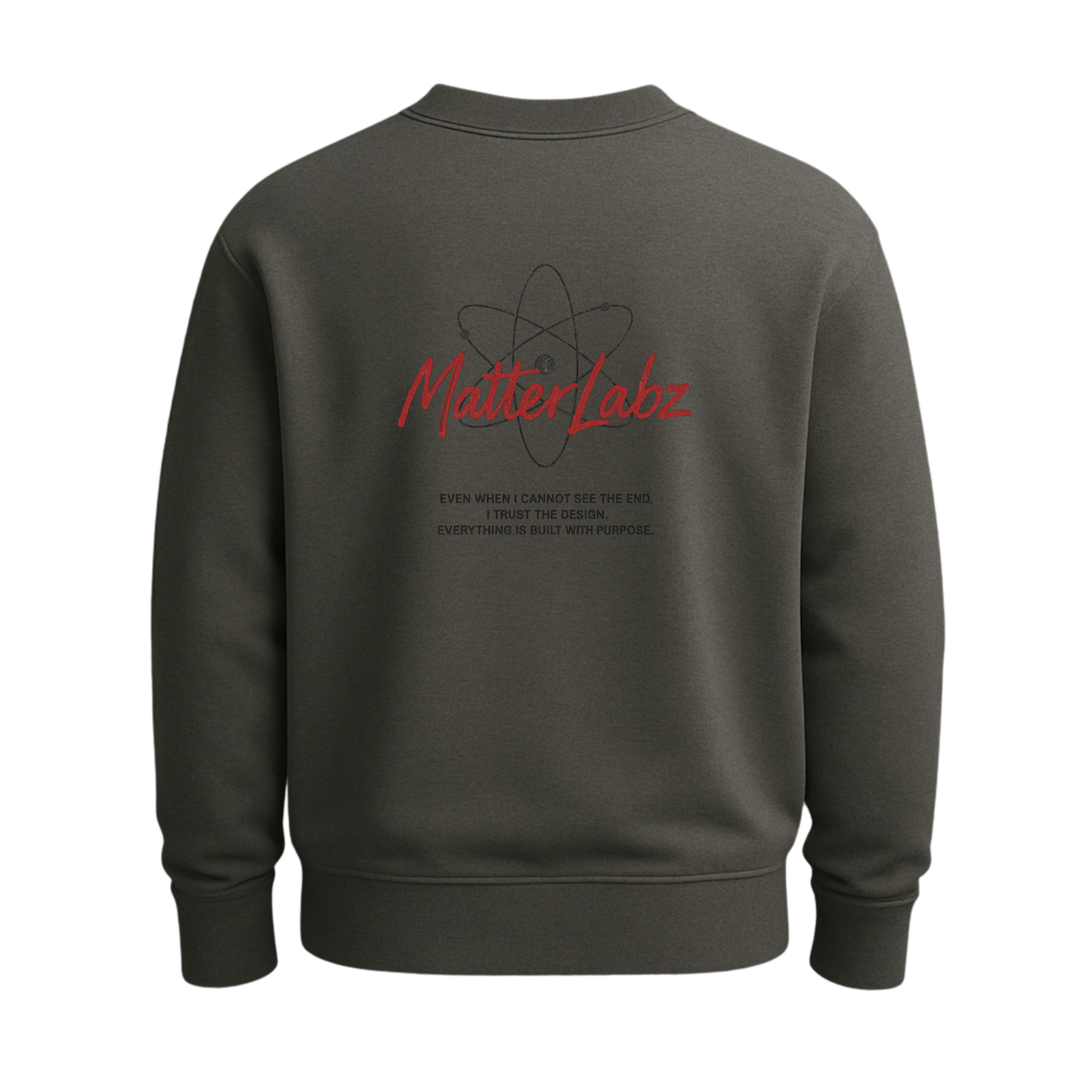 MatterLabz Experimental Crewneck | Minimalist Science Design | Unisex Premium Streetwear Sweatshirt