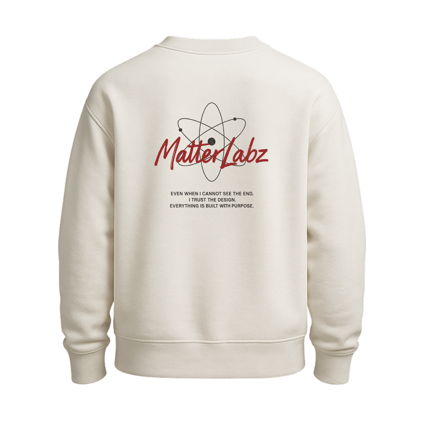 MatterLabz Experimental Crewneck | Minimalist Science Design | Unisex Premium Streetwear Sweatshirt