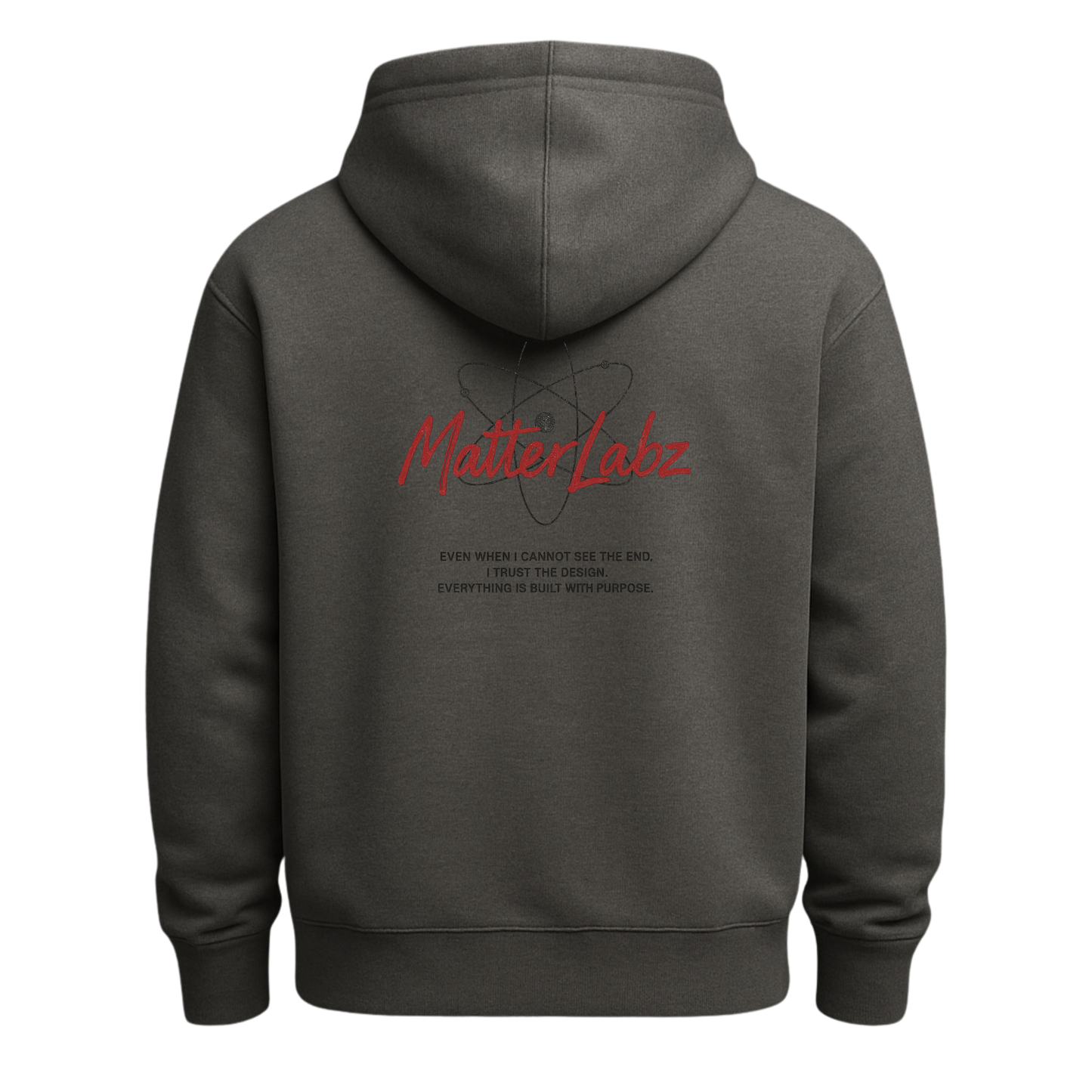 MatterLabz “Built With Purpose” Unisex Hoodie | Minimal Science-Inspired Streetwear