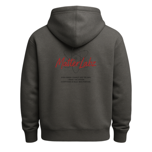 MatterLabz “Built With Purpose” Unisex Hoodie | Minimal Science-Inspired Streetwear