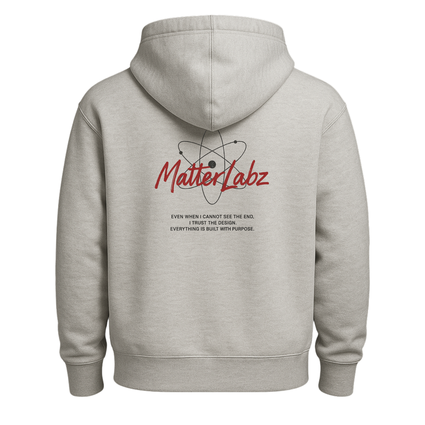 MatterLabz “Built With Purpose” Unisex Hoodie | Minimal Science-Inspired Streetwear