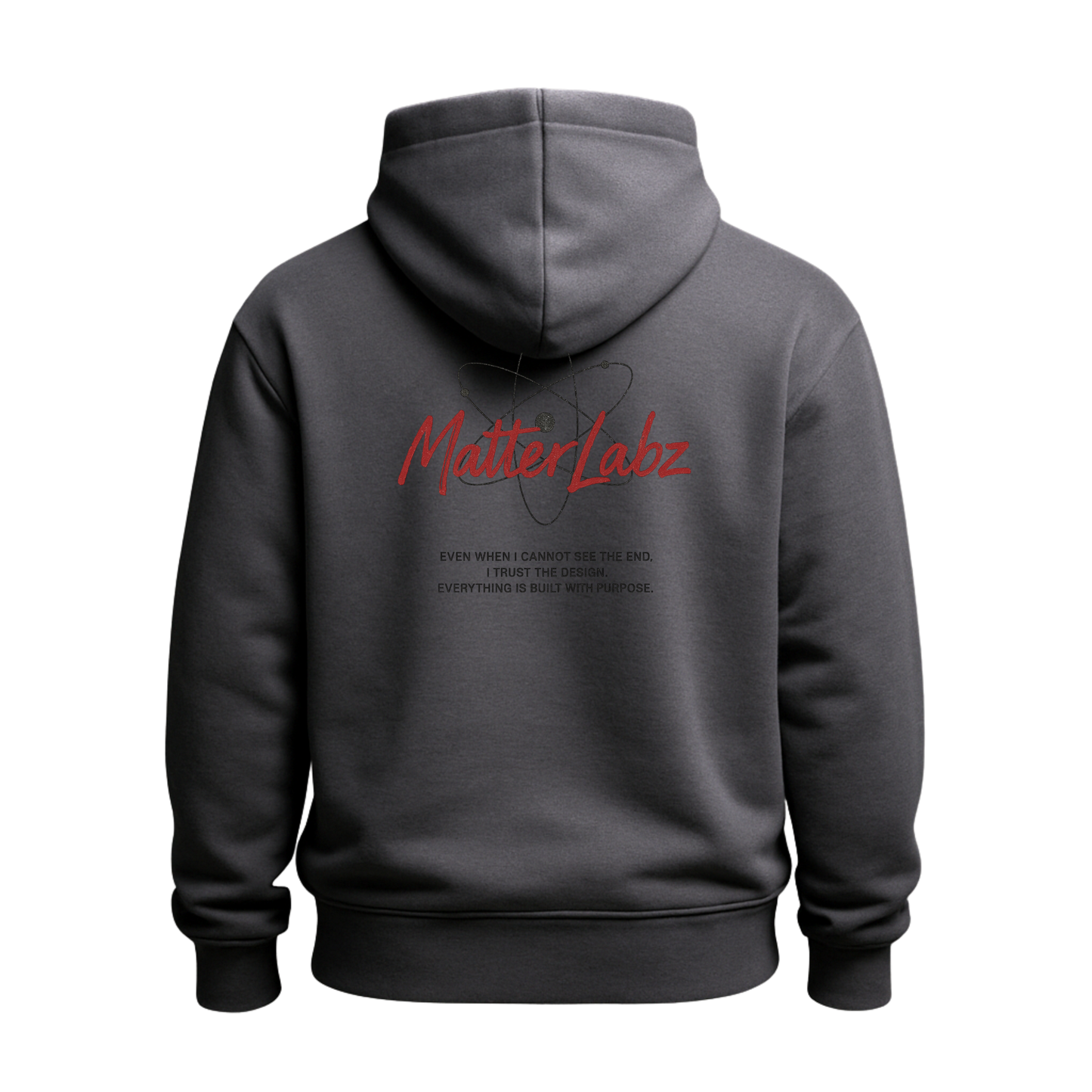 MatterLabz “Built With Purpose” Unisex Hoodie | Minimal Science-Inspired Streetwear