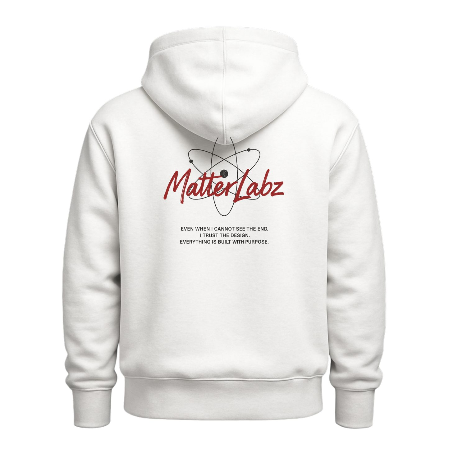 MatterLabz “Built With Purpose” Unisex Hoodie | Minimal Science-Inspired Streetwear