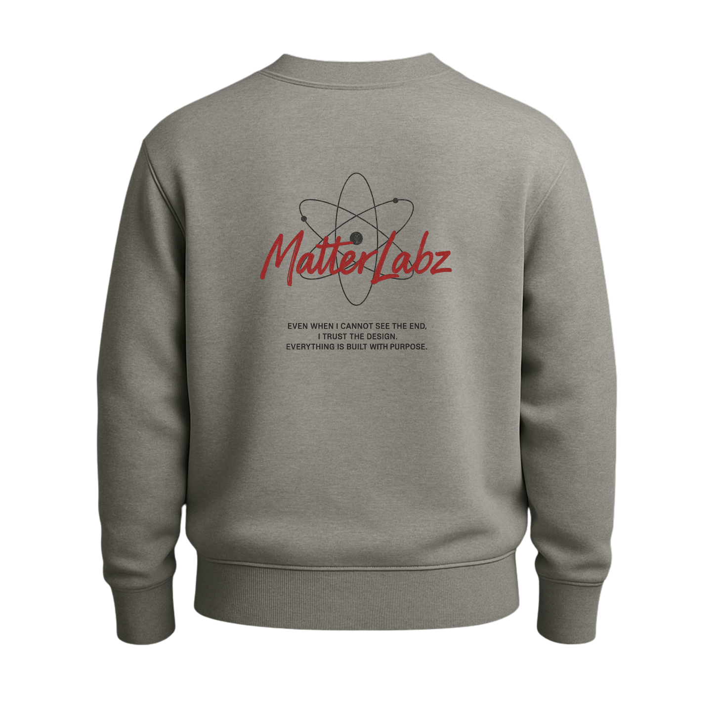 MatterLabz Experimental Crewneck | Minimalist Science Design | Unisex Premium Streetwear Sweatshirt