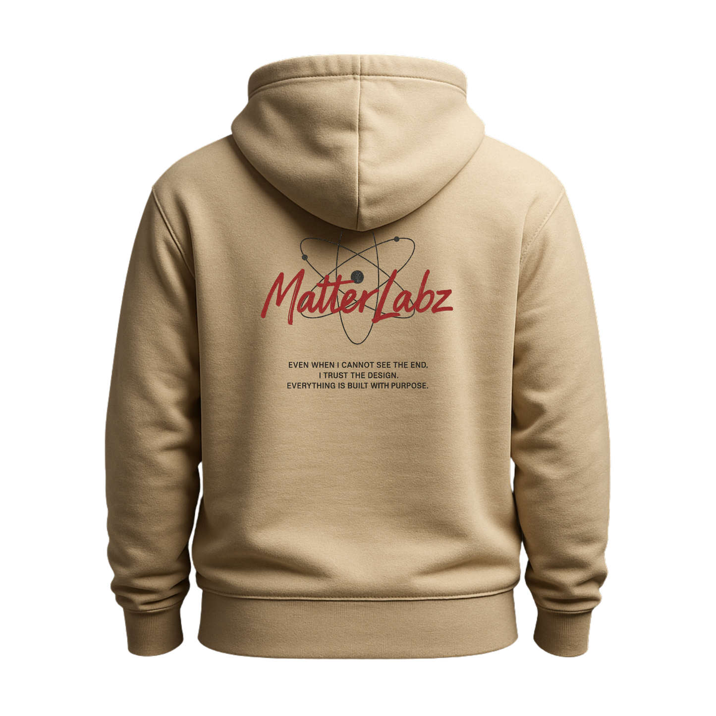 MatterLabz “Built With Purpose” Unisex Hoodie | Minimal Science-Inspired Streetwear